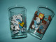 O20 ( 17 ) / Lot De 2 Verres De Collection - Schtroumpfs - Peyo - Advertisement