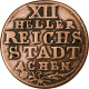 Etats Allemands, City Of Aachen, 12 Heller, 1765, Aachen, Cuivre, B+, KM:51 - Piccole Monete & Altre Suddivisioni