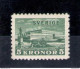 1931 Svezia N. 223a - 5 Corone Verde - Carta Bianca - MNH** - Autres & Non Classés