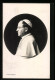 Passepartout-AK Papst Pius XI., Seitenportrait  - Papes