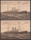 CP EP 5c (N°56) + 10c (N°74) Paquebots De L'Etat Belge - Ligne Ostende-Douvres - 2 Cartes Neuves Série 12/13 - Postcards 1871-1909