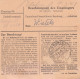 Paketkarte 1948: Berlin-Tempelhof, Int. Spedition, Bes. Vermerk 2477 - Briefe U. Dokumente