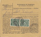 Paketkarte 1948: Wiesbaden Nach Eglfing, Anstalt, Wertkarte - Briefe U. Dokumente