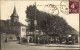 France 1928 Postcard Bezons Val D'Oise, The Market And The Church, Posted - Bezons