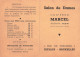 Petit Calendrier 11949 Publicitaire " Salon De Coiffure Pour Dames MARCEL Coiffeur 1 Rue Vergines Bruxelles " * Calendar - Klein Formaat: 1941-60