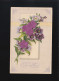 Lila Blüten, Ornamente Art Nouveau, Glückwunsch Geburtstag, Lossburg 23.6.1911 - Other & Unclassified