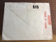 Indien Zensur Flugpost Brief In Die Schweiz, Rosenthal Thurgau Top! - 1936-47 Roi Georges VI