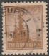 SBZ- Thüringen 1945, Mi. Nr. 92 AY Az 1, Freimarke: 3 Pfg. Tannen Im Thüringer Wald.  Tagesstpl. ERFURT 1 - Oblitérés