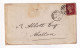 Lettre 1871 Angleterre 1 Penny Queen Victoria Darlington Ord & Maddison Malton - Covers & Documents