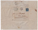 Lettre 1862 Napoléon Non Dentelé 20c Philippeville Algérie Pour Constantine PC 3734 Isidore Abadie Auguste Fischer - 1853-1860 Napoléon III