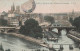 75 Paris Ile De La Cité , écluse De La Monnaie CPA Carte Couleur  Cachet 1905 - De Seine En Haar Oevers