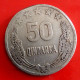 ALBANIA - 50 QINDARKA, 1964 - KM 42 - Agouz - Albania