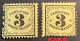 Mi. 2y DAS SELTENE DICKE PAPIER LUXUS POSTFRISCH/MNH** (300€)+STANDART PAPIER Mi.2x, Baden Landpost-Portomarken 1862 3Kr - Mint