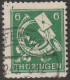 SBZ- Thüringen 1945, Mi. Nr. 95 AX Ax, Freimarke: 6 Pfg. Posthorn Und Brief.  Gestpl./used - Afgestempeld