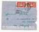 Devant D'enveloppe Indochine Saigon Par Avion 1950 Paire Aspara Pour Laiz Sigmaringen Allemagne Poste Aériene - Lettres & Documents