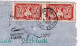 Devant D'enveloppe Indochine Saigon Par Avion 1950 Paire Aspara Pour Laiz Sigmaringen Allemagne Poste Aériene - Lettres & Documents