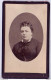 CARTE CDV - Portrait D'une Jeune Femme à Identifier  Tirage Aluminé 19ème - Taille 63 X 104 - Ed. Peigné & Lory Nantes - Antiche (ante 1900)