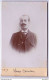 CARTE CDV - Portrait De Honoré Camison En 1909 -  Tirage Aluminé 19ème - Taille 63 X 104 - Dos 1910 Ernest Nesme - Antiche (ante 1900)