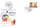 KOREA. 2 FDC. UPU 94. AVEC BLOC - Korea (Süd-)