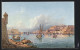 Künstler-AK Valletta, Grand Harbour  - Malte