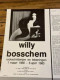 Affiche Willy Bosschem 1980 De Wieke Oostkamp - Autres & Non Classés