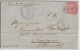 1867 -LETTRE De NAPOLI SUCC. DEL PORTO ! BATEAU A VAPEUR- ENTREE AMBULANT - ITALIE AMB.LYON MARS.F ! => ANIANE (HERAULT) - Marcophilia