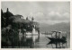 Postcard Switzerland Lago Di Como Punta Balbianello Rowboat - Sonstige & Ohne Zuordnung
