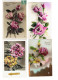 Lot 11 Cpa - Fleur Pensée Rose Gui - Bonne Année - Flores