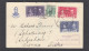 LETTRE RECOMMANDEE DE VICTORIA  AVEC SERIE DE TIMBRES " COURONNEMENT GEORGE VI - 1937 " POUR VIENNE. - Seychelles (...-1976)