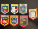 Lot De 12 écussons (divers Ville, Région) - Patches