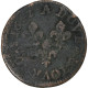 France, Louis XIII, Double Tournois, 1642, Corbeil, Cuivre, TB - 1610-1643 Louis XIII The Just