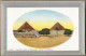 CPA EGYPTE - CAIRE - Cimetière Arabe Et Pyramides Chéops Et Cheddreu - TB PLAN Carte Colorisée - Le Caire