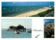 33 - Arcachon - Multivues - Maisons Tchanquées - Plage - Flamme Postale - Bassin D'Arcachon - CPM - Voir Scans Recto-Ver - Arcachon