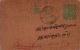 India Postal Stationery George V 1/2A Baraut Meerut Cds Motilal Chajulal - Postkaarten