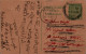 India Postal Stationery 9p Beawar Cds - Postkaarten
