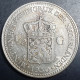 Netherlands 1/2 0.5 Gulden Wilhelmina 1930 Silver Original Luster + Toning - 1/2 Florín Holandés (Gulden)
