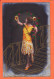 17419 / ⭐ Romantique BERGERET L-B N° 246 ● Jeune Fille Couronne Oeillets 1910s DE Jeannette D'Albi à Son Cheri - Bergeret