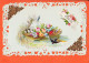 17480 / ⭐ Carte Bords CANIVET Ajoutis MEILLEURS VOEUX BONNE ANNEE 1908 à Marie COURTY Rue Boussairolles Montpellier - New Year