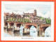 17307 / ⭐ ♥️ Peu Commun ALBI 81-Tarn Pont Vieux XIè Siècle Dessin Plume Aquarelle MEDINA 1987 Edit Michel-Ange MELASSOU - Albi