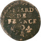 France, Louis XIV, Liard De France, 1656, Vimy, Double Frappe, Cuivre, B - 1643-1715 Lodewijk XIV De Zonnekoning