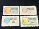 Vietnam South Stamps Before 1975(10/20/50/100 $ Wedge PAPER Ngoai Giao) 4pcs 4 Stamps Quality Good - Collections