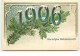 Carte Gaufrée - 1906 Hartelyke Gelukwensch - New Year