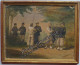Art Dessin Original Aquarelle Militaire Duel Escrime Fencing Military Empire 1860 1870 ROUEN ? Normandie ? - Acquarelli