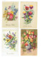 Lot 12 Cpa - Fleur Pensée Tulipe Myosotis Houx Gui - Illustration  - Bonne Fête / Année - - Fleurs