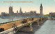 R106532 Westminster Bridge And Houses Of Parliament. London. Valentine - Andere & Zonder Classificatie