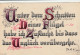 TH3579   --   UNTER.....  --  Psalm  --  SPRUCHKARTE, SAYING CARD  --  1921 - Other & Unclassified