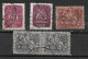 Portugal , Perfins TOTTA , Two Diferent Versions , Years 40 And 50 , Bank TOTTA - Oblitérés