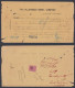 Inde British India 1915 The Allahabad Bank Debit Reciept, One Anna King George V Revenue Stamp - 1911-35 Roi Georges V
