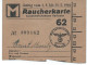 RAUCHERKARTE 1944 - CARTE DE TABAC - MOLSHEIM ALSACE - Non Classés