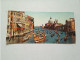 CARTOLINA 21,5X10 Cm. VENEZIA, REGATA STORICA SUL CANAL GRANDE - VIAGGIATA - F/G - COLORI - LEGGI - Venezia (Venedig)